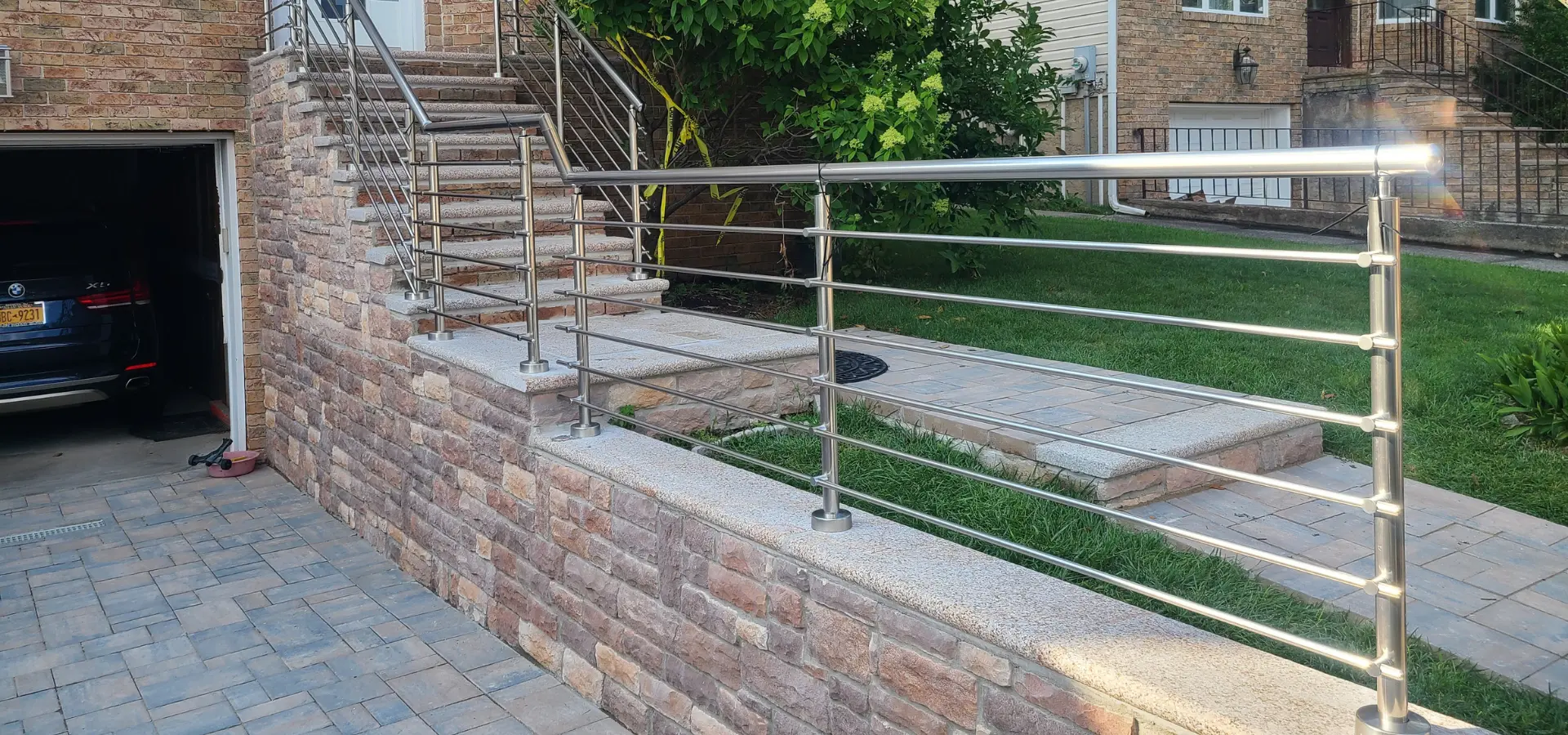 Custom railing installation by Euro Railing